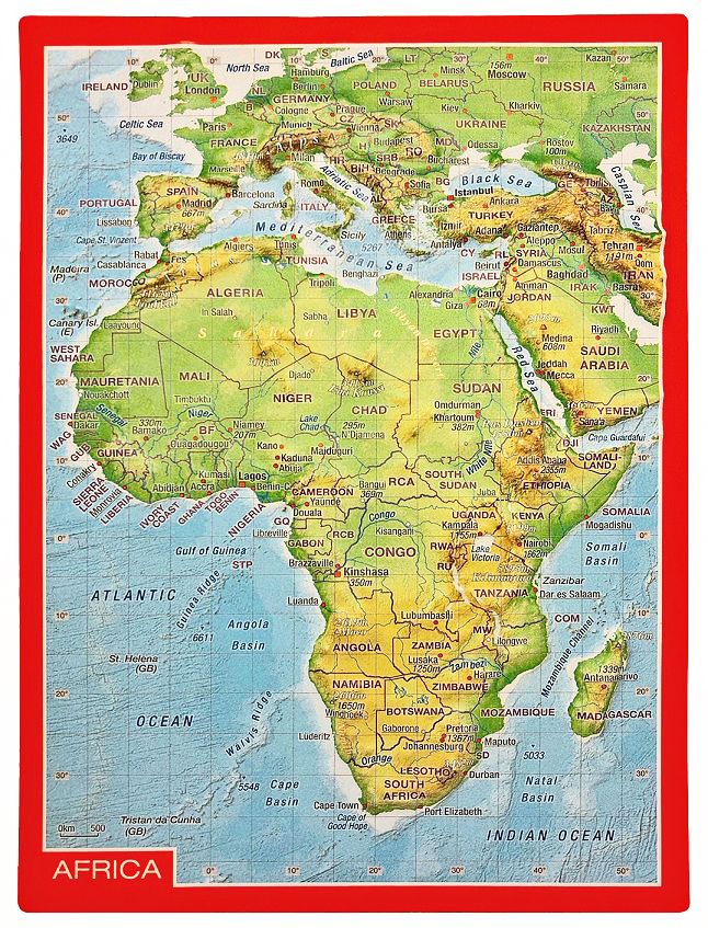 Afrique 3D Postcard