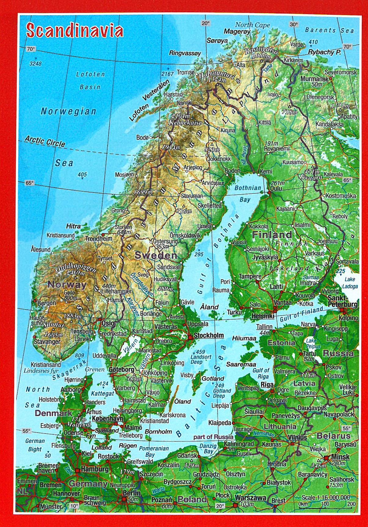 Scandinavie 3D Postcard