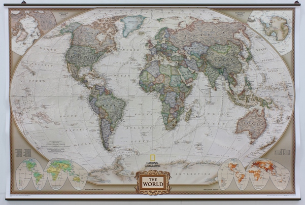 PK Brass Example antique map