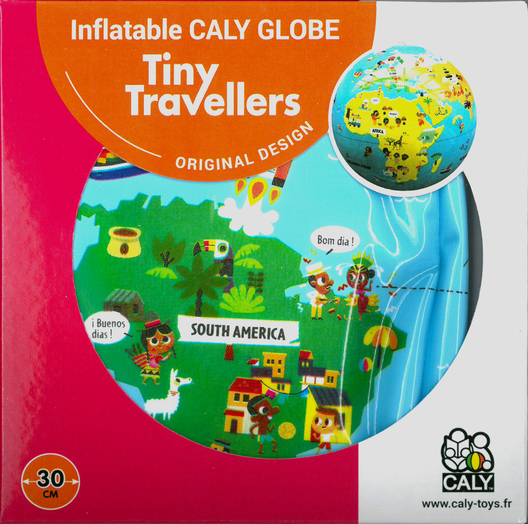 Caly Toys Tiny Travellers Globe 30 box