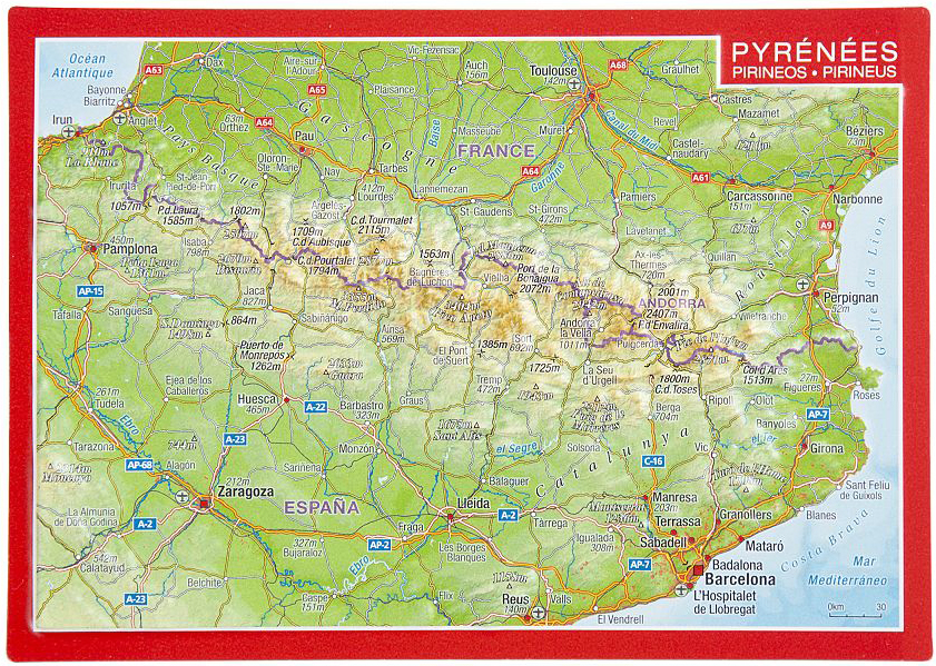 Pyrenees 3D Postcard