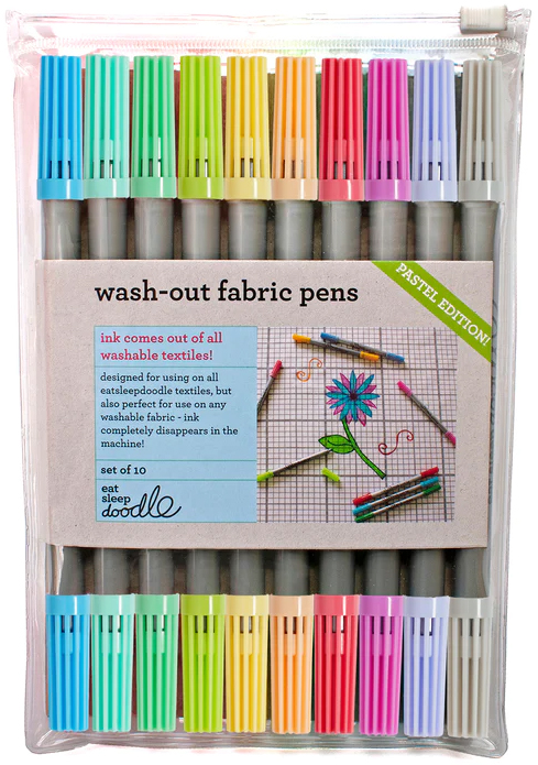 the doodle wash-out pen set pastel