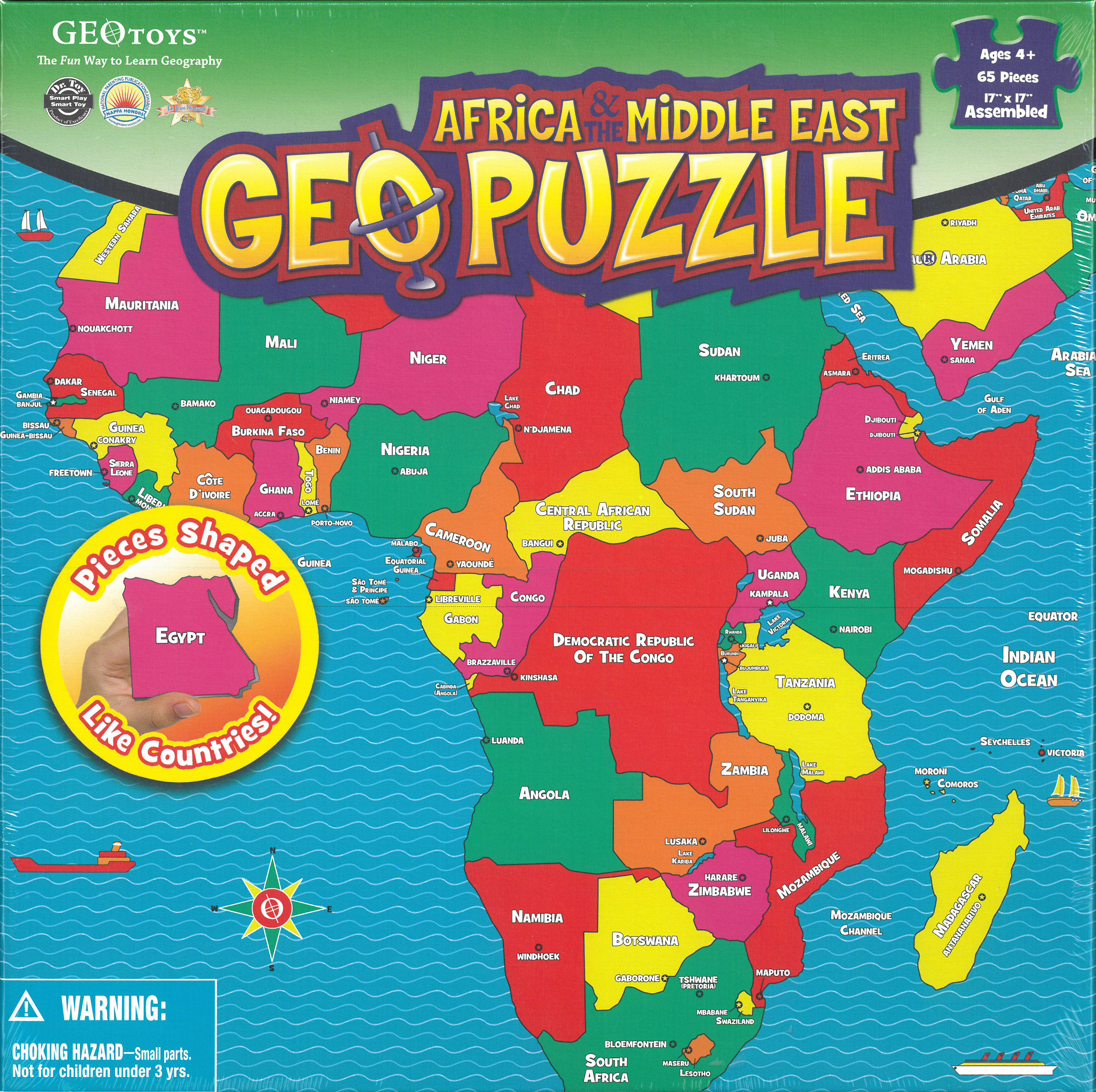 Geopuzzel Afrika