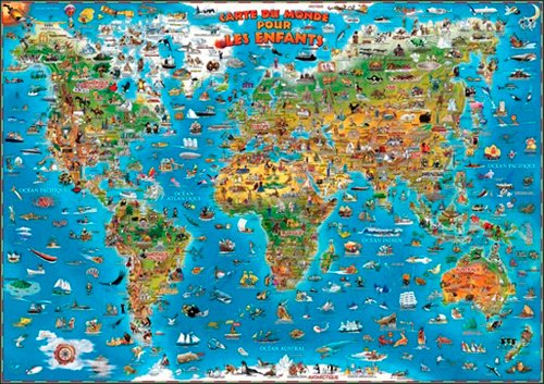 Carte du Monde pour enfants