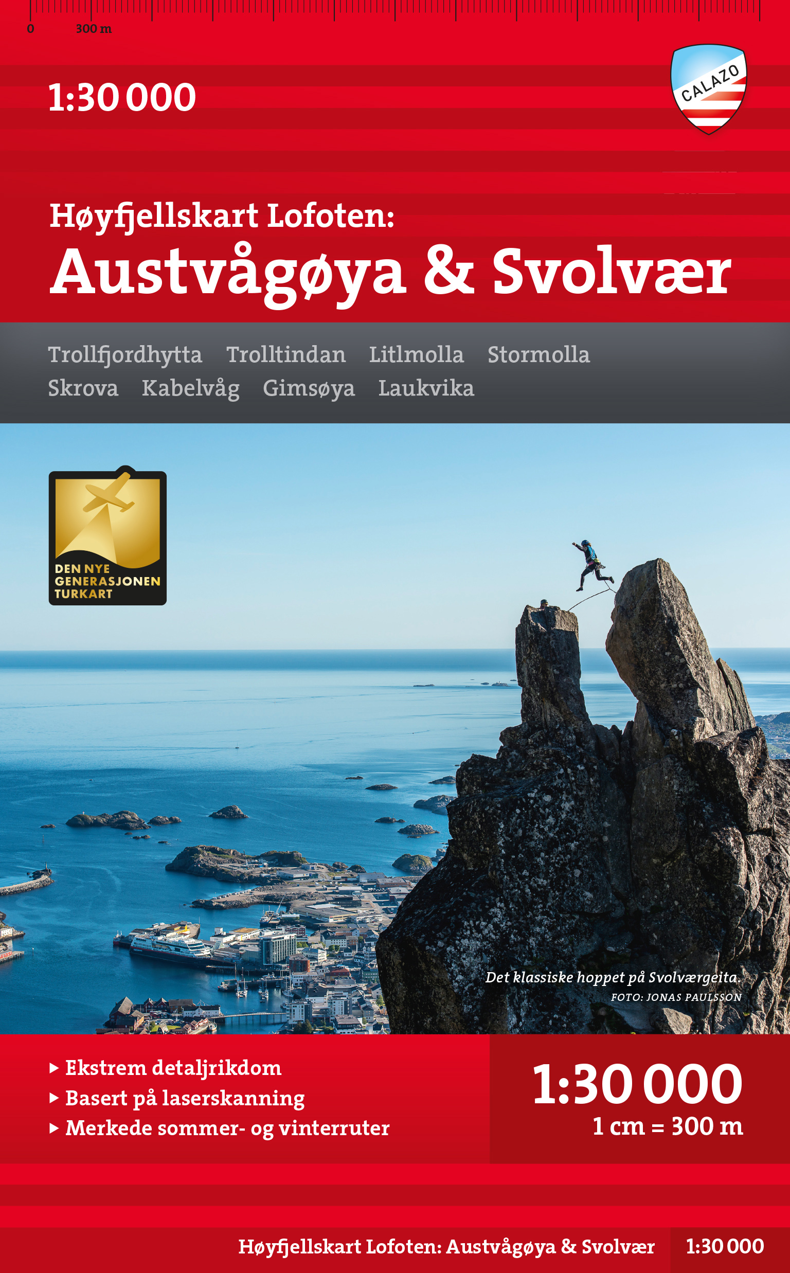 Lofoten: Austvågøya - Svolvær - Høyfjellskart