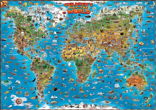 Map of the World for children